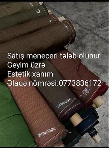 Ev personalı və təmizlik: Satış meneceri tələb olunur, Yalnız qadınlar üçün — 1