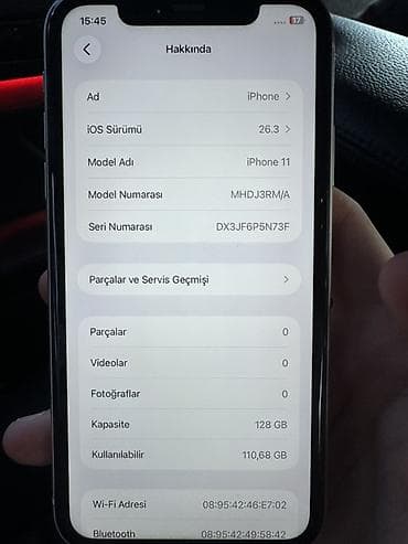 ayfon 17: IPhone 11, 128 ГБ, Белый, Face ID — 8