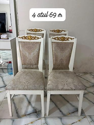Qonaq otağı üçün, İşlənmiş, rəng - Bej Stul