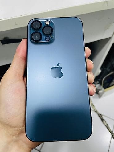 mac utu feni: IPhone 12 Pro Max, 256 GB, Blue Titanium, Barmaq izi, Face ID — 2