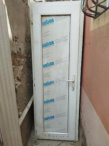 plastik setka qapi: PVC qapı – Monoline profilli - Material: Ağ rəngli PVC profil — 1