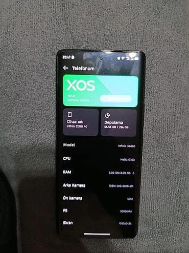 Infinix Zero 40, 256 ГБ, цвет - Синий, Сенсорный