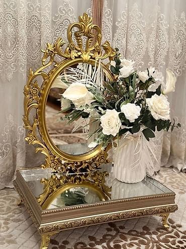 xonca desti: Nişan mərasimləri üçün dekorativ güzgülü xonça dəsti Xonçalar dəst — 1