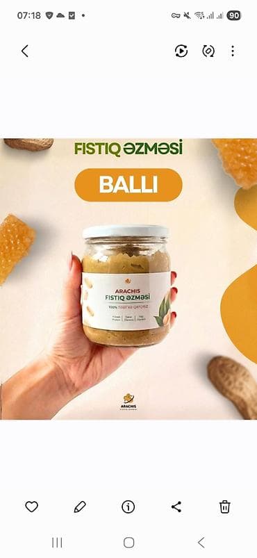 Fıstıq əzmələri satışı vardı bizdə ballı fıstıq əzməsi 9 manatdan lalafo.az -da Fıstıq əzmələri satışı vardı bizdə ballı fıstıq əzməsi 9 manatdan