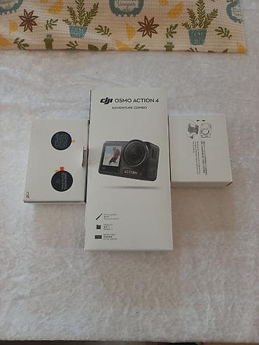 Videokameralar: DJI Osmo Action 4 aksion kamerası seti.7-8 aydır almışam.Cəmi 2 dəfə — 5