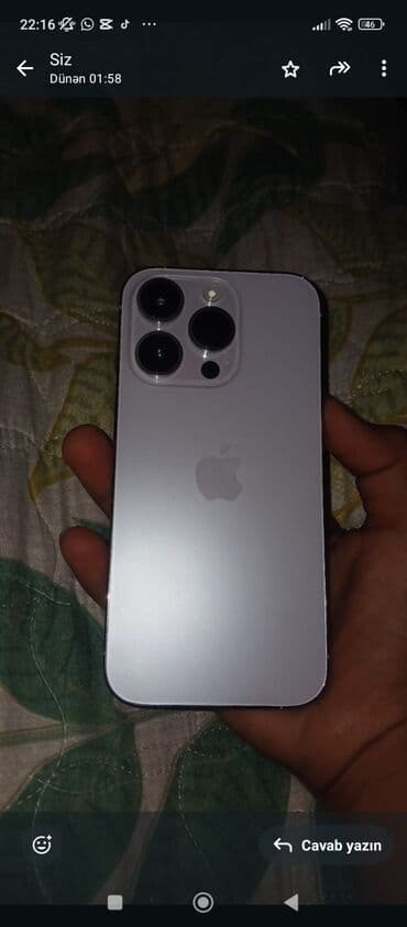 IPhone 14 Pro, 128 GB, Gümüşü, Face ID