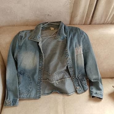 usta geyimi: Denim pencək/gödəkcə - Material: yüngül mavi cins (denim) - Model — 1