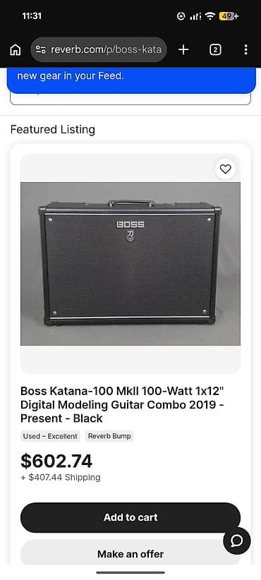 elektro gitarlar: Cort G300 PRO Boss Katana 100 MKII GA-FC Pedal Üstündə verilir — 9