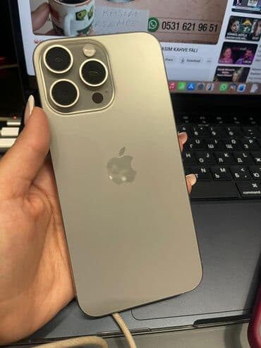 iphone 15 pro maxs: IPhone 15 Pro Max, Gümüşü, Face ID — 1