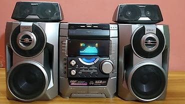 kasa aparati: Sony MHC-VX77 mini hi-fi musiqi sistemi - Komplekt: əsas blok, 2 iri — 4