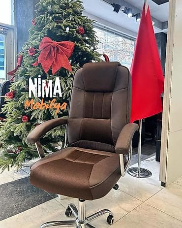 tek stollar: Yeni, Təkərli, Qolları tənzimlənir, Dəri — 2