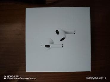 Təzədir. Zaryatqani ela saxliyir. Apple AirPods (simli/Lightning şarj