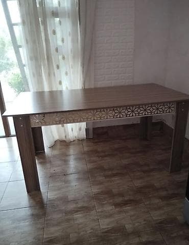 Qonaq masası, Yeni, Açılmayan, Laminat, Dördbucaq masa