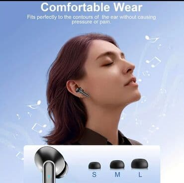 baku electronics qulaqciqlar: Yeni Simsiz (Bluetooth) Qulaqcıqlar, rəng - Qara — 3