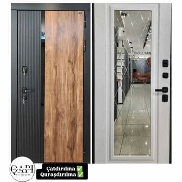 Məhsul: Giriş qapıları - Model kombinasiyaları: 1) Qara