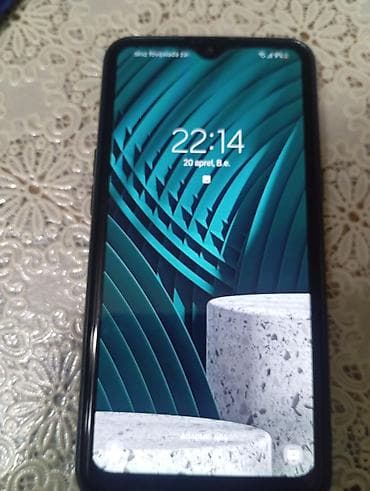 samsung e1202: Samsung Galaxy A20, цвет - Голубой, Отпечаток пальца — 2