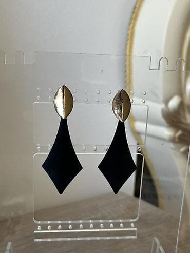 klassik geyim kisi: Qadın sırğaları dəsti – 5 müxtəlif model - Kristallı, dairəvi halqalı — 5