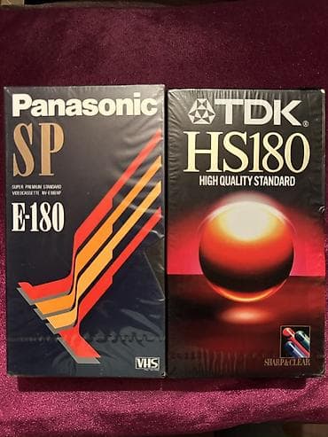 video dvd: Məhsul: VHS video kasetləri dəsti - Markalar: Panasonic SP E-180 və — 1