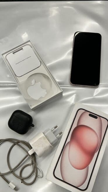 купить айфон 16е: IPhone 15 Plus, Розовый, Face ID — 2