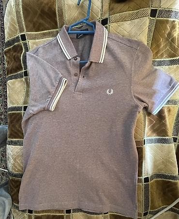 купить мужской свитер: Мужское поло, Fred Perry, M, цвет - Серый — 3
