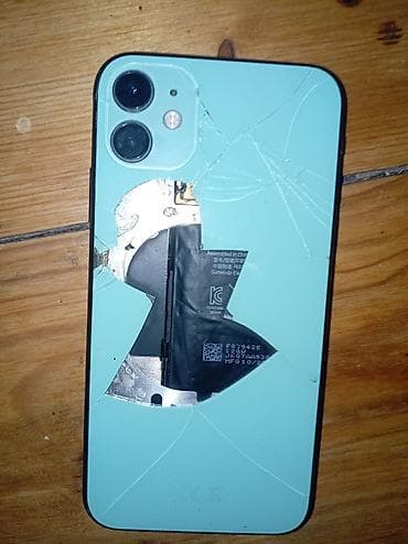 telefon 2 el: IPhone 11, Mavi, Qırıq — 2