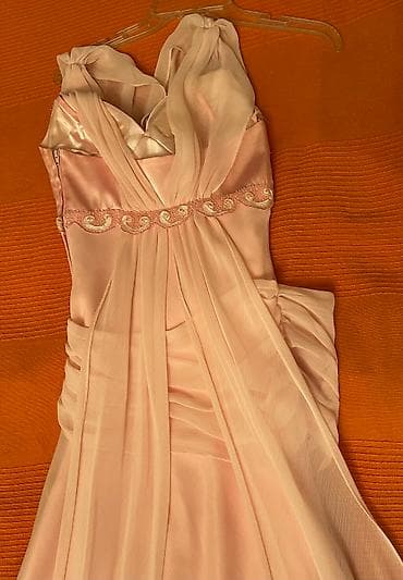 biserli: Вечернее платье в пол, от немецкого бренда Balina, нежно-розового — 6