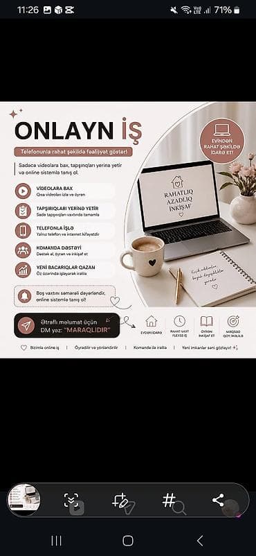 berde iş: SMM menecer tələb olunur, İstənilən yaş, Təcrübəsiz — 1