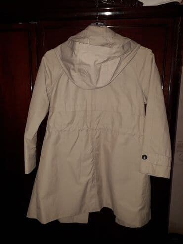 женский плащ новая: Плащ, Zara, XS, цвет - Бежевый — 2