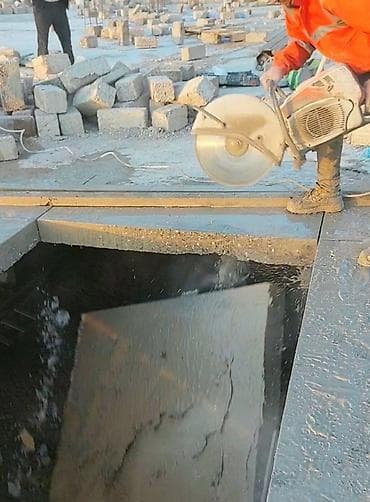 islenmis plastik qapi pencere: Almaz kəsim və beton kəsmə xidməti. Xidmətə beton döşəmələrin — 8