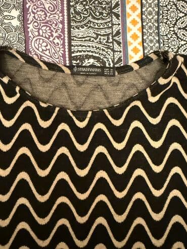 qadınlar üçün tvid jaketlər: Sviter, Stradivarius, S, rəng - Qara — 2