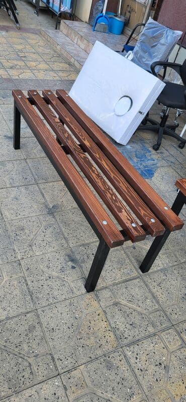 скамейка для прихожей: Новый, 120, Без спинки, Дерево — 2