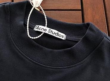 Acne Studios loqolu qısaqollu köynəklər - Model: uniseks, regular fit — 6