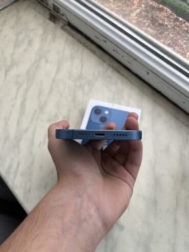 iphone 13 islenmis: IPhone 13, 128 GB, Blue Titanium, Zəmanət, Simsiz şarj, Face ID — 8