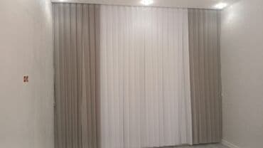 pərdələr: İkiqat pərdə dəsti – dekorativ qalın pərdə + tül - Model: ikiqat — 4