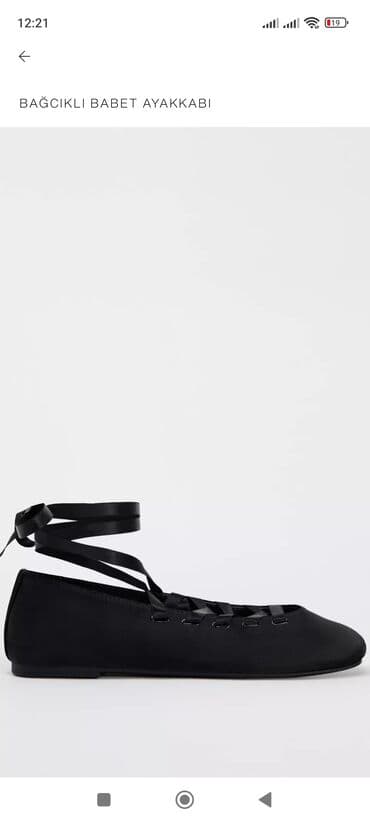 bot zara: Baletkalar, Zara, Ölçü: 36, rəng - Qara, Yeni — 1