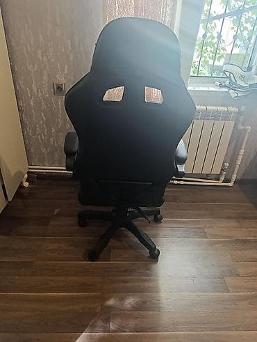 kreslo tek: “GANER” brendli qara rəngdə oyun/ofis kreslosu - Yüksək arxa dayaqlı — 2