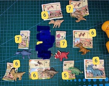 BARTER köhnə\yeni kolleksiyalarla mumkundur. Kinder Natoons Dinozavr