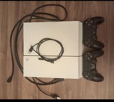 oyun qonsolu: Playstation 4 (ağ rəng) təci̇li̇ sati̇li̇r icində fc26, ufc4 — 1