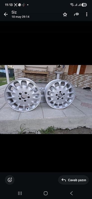 formula şin: İşlənmiş Disk Mercedes-Benz R 16, 5 Boltlu — 2
