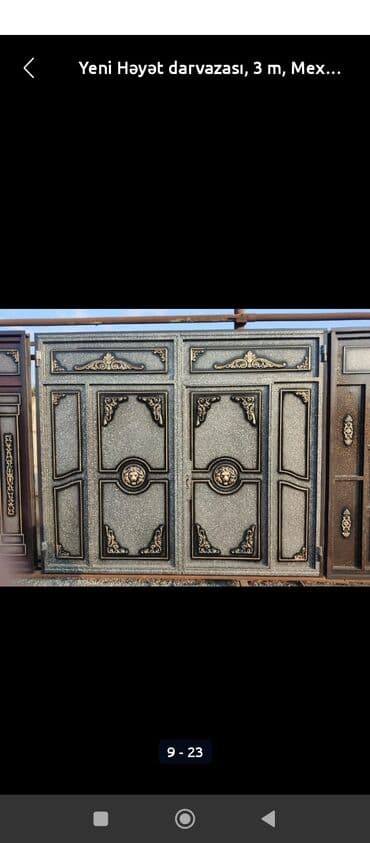 Divar kağızları, oboy: Dəmir Həyət darvazası, Mexaniki, Qapı ilə, Kredit yoxdur, Pulsuz quraşdırma — 7