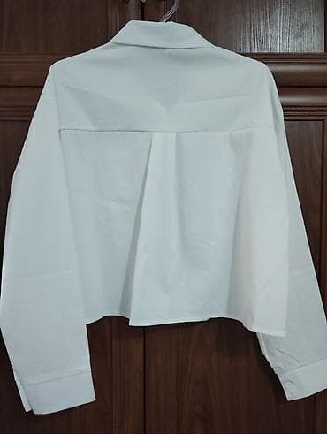 Şəxsi əşyalar: Ağ rəngli qadın köynəyi - Klassik yaxalıq və ön hissədə düyməli — 3