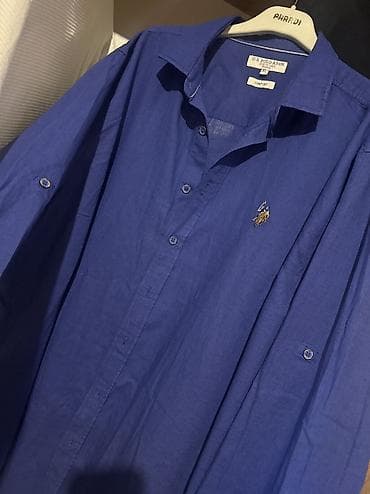 Мужская рубашка, U.S. Polo Assn, XL, цвет - Синий — 2