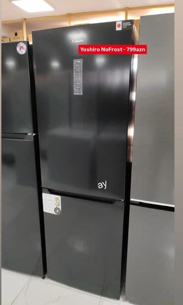 Meyvə və tərəvəz qurudan aparatlar: 2 qapılı Yoshiro Soyuducu Satılır, rəng - Qara — 1