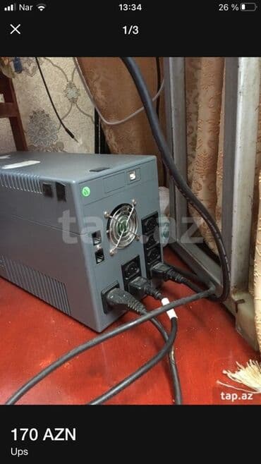 notebook çantaları: İşlənmiş UPS, 1501 - 2000 Vt, Rozetkaların sayı - 4 — 1