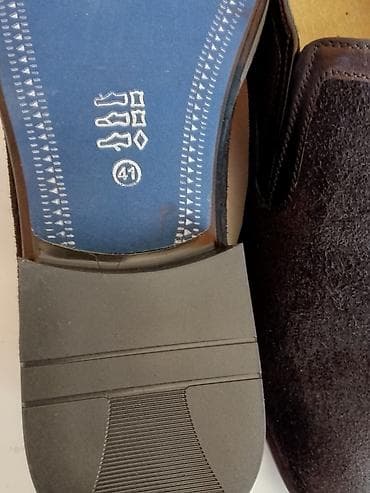 kis: Kişi loafer ayaqqabısı - Material: üst hissə yumşaq süet, ağız və yan — 4