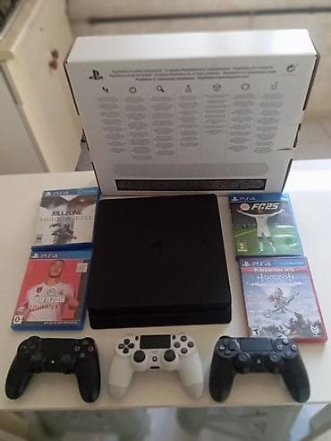 PlayStation 4 Slim oyun konsolu – tam set Dəst: - PS4 Slim (qara) lalafo.az -da PlayStation 4 Slim oyun konsolu – tam set Dəst: - PS4 Slim (qara)