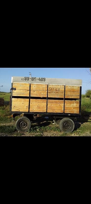 skoda fabia ehtiyat hisseleri: Kənd təsərrüfatı üçün qoşqu (2 oxlu) - Güclü metal şassi və möhkəm — 1