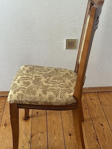 usdol usdul: Qonaq otağı üçün, Qatlanmayan, rəng - Bej Stul — 3