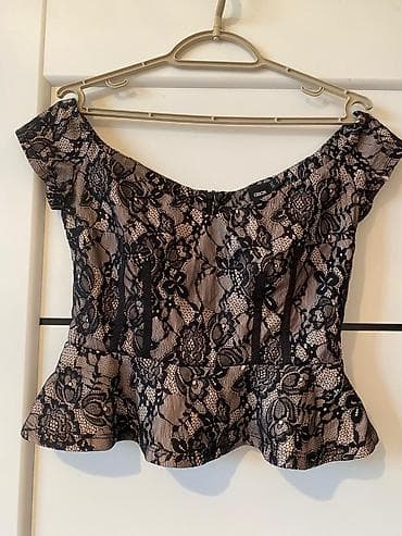 Другая женская одежда: ASOS markalı krujeva peplum bluz ölçü 38-M tezedi - Model: Qısaqollu — 1