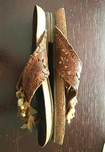 tebii deri: Ölçü: 39, rəng - Qəhvəyi, Yeni — 2